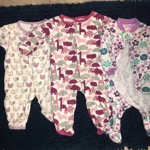 Three Footie PJs